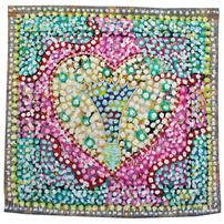 Quilt: Painted Heart With Flower 202//202