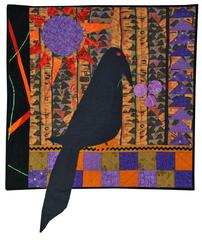 Quilt: Raven With Grapes by J Shanafelt Piecemakers Quilt Guild 202//240