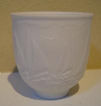 Lladro White Porcelain Cup/Votive 202//211