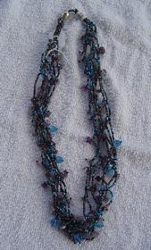  Blue and Lavender Necklace 169//280