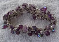 Purple and Silver Bracelet 202//145