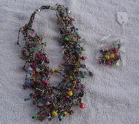 Multi-Color Necklace & Earrings 202//181
