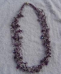 Purple and Silver Necklace 202//247