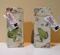 2 Ceramic Frog Vases 202//184