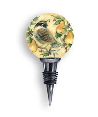 Partridge and Pears Wine Stopper