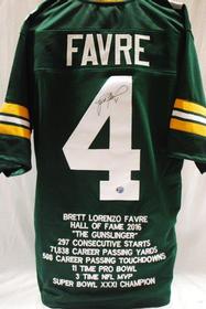 Brett Favre Autographed Packers Stat Jersey //280