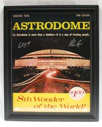 Earl Campbell & Nolan Ryan Autographed Vintage Astrodome Photo //250