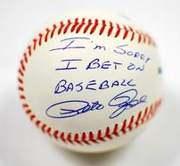 Pete Rose Autographed Baseball //186