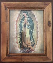 Virgin of Guadalupe 1 (Rustic Wood Frame) 202//241