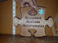 Autism Awareness puzzle piece 202//151