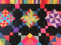 Hand-made quilt, based on traditional Amish quilts 202//152