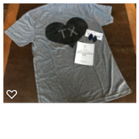 Cotton Hearts T-shirt, Earrings and Gift Card 202//202