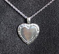 Solid Sterling Silver Heart Necklace 202//185
