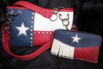Texas Flag Handbag and Wallet 202//135