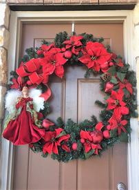 Poinsetta Holiday Wreath 202//275