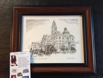 "Christmas in Texas" Tarrant Count Courthouse Sketch 202//152