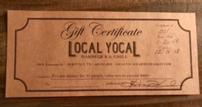 Local Yocal Barbeque & Grill Private Dinner for 10 Gift Certificate 202//107