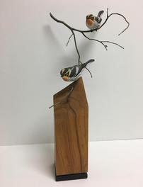 Life-Size Blackburnian Warblers by Lonnie Dye 202//264