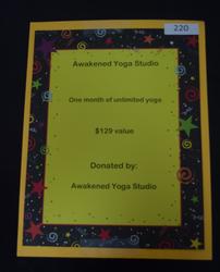 One month of unlimited yoga 202//250