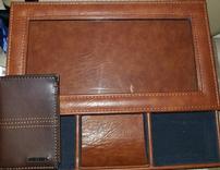 Classic Men's Dresser Valet/Charging Station and Leather Wallet 202//156
