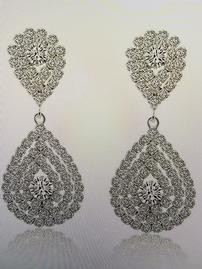 Romantic Crystal Dangle Earrings 202//269