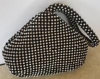 Black and Crystal Triangle Purse 202//161