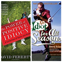 4 David Feherty signed books 202//202
