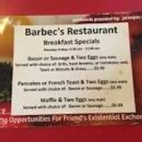 Five (5) $10 Gift Certificates to Barbec's Restaurant 202//202