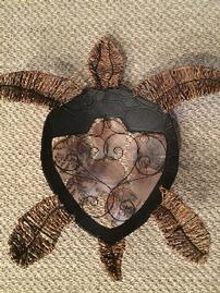 Wicker and Metal Turtle Wall Art 202//269