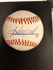 Adrian Beltre autographed baseball 202//269