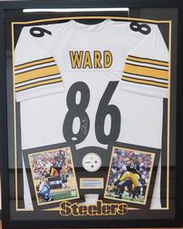 Hines Ward Designer Framed Pittsburg Steelers Jersey 202//253