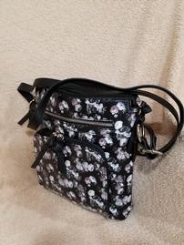 Floral Black Crossbody With Attached Power Bar 202//269