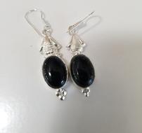 Sterling Silver Black Onyx Earrings 202//190