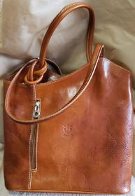 Leather Camel Backpack Purse 193//280