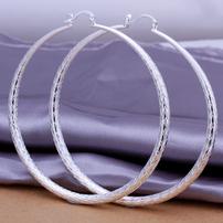 Large Sterling Silver Hoop Earrings 202//202