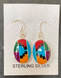 Sterling Silver Navajo Earings 202//257