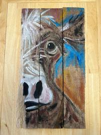 Cow painting by Amanda Pride 
