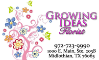 Growing Ideas Florist $30.00 Voucher 202//124