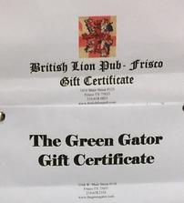 British Lion Pub and The Green Gator 202//223