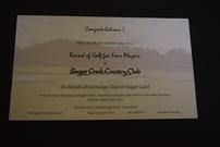 Sugar Creek Golf for 4 202//135