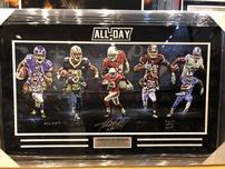 Adrian Peterson signed poster 202//152