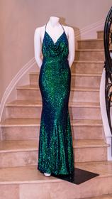Green Fashion Nova Gown 158//280